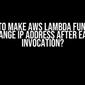 How to Make AWS Lambda Function Change IP Address After Each Invocation?