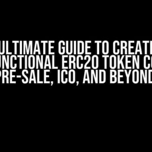 The Ultimate Guide to Creating a Multi-Functional ERC20 Token Contract: Pre-Sale, ICO, and Beyond!